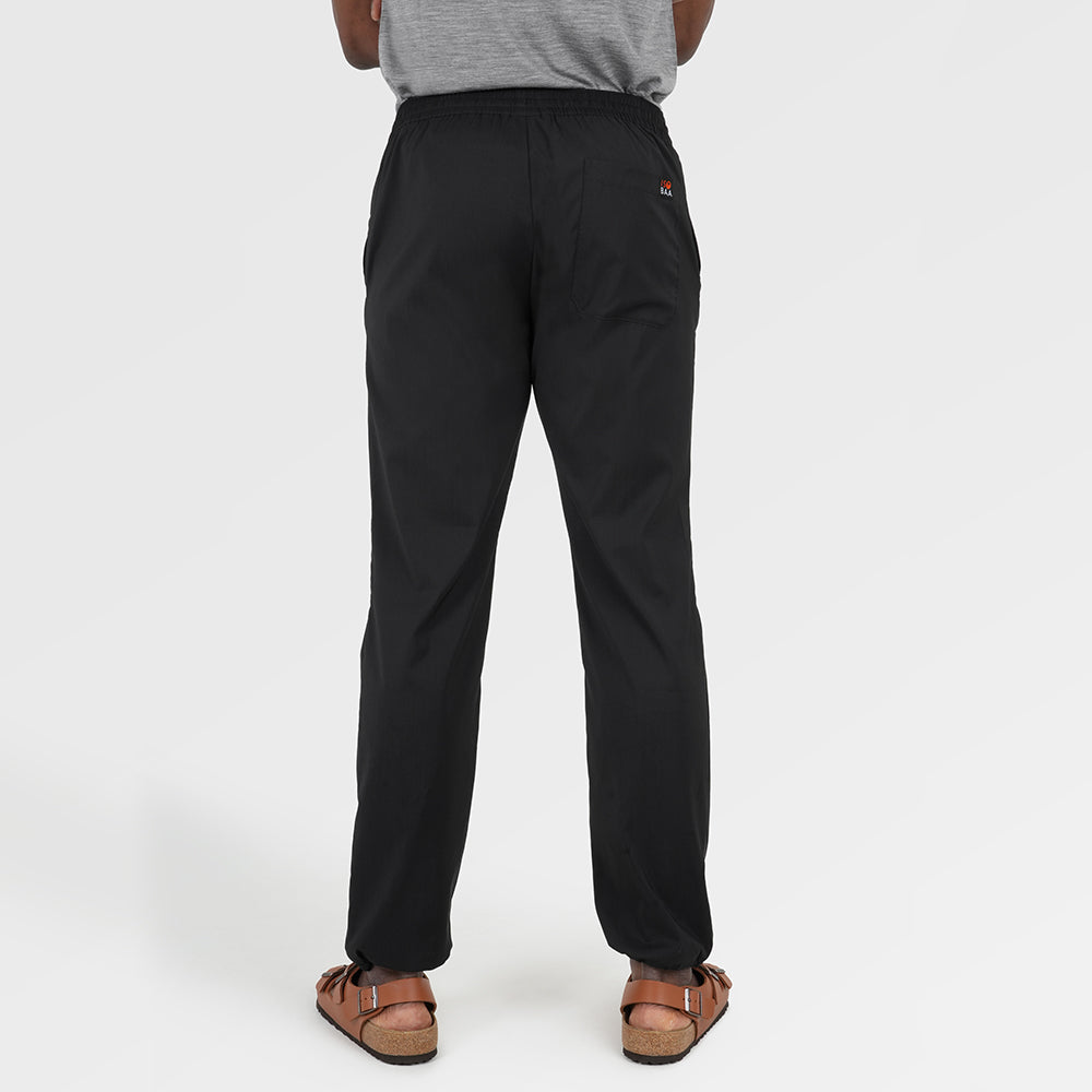 Mens Merino Active Blend Travel Trousers (Black) | Model: Michael