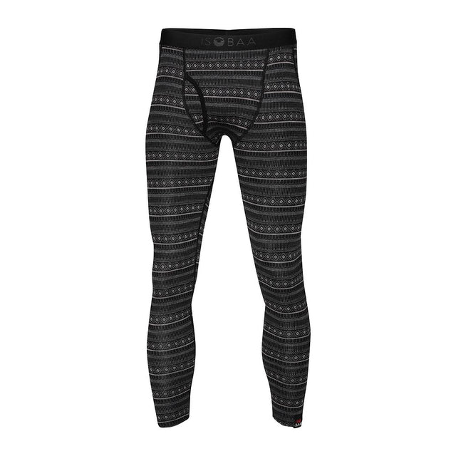 Mens Merino Blend 250 Fairisle Jacquard Tights (Black/Smoke/Charcoal)