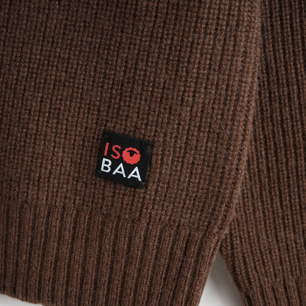 Mens Herdwick Merino Crew Sweater (Brown)