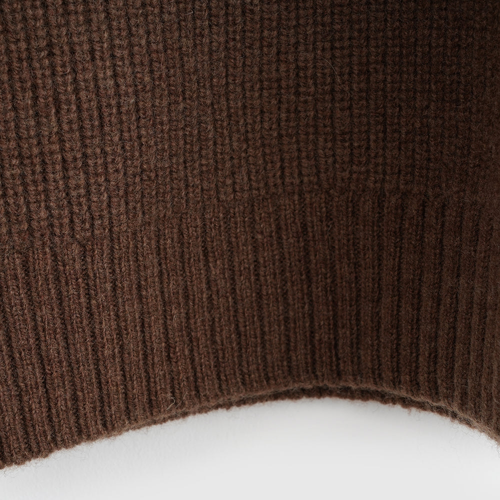 Mens Herdwick Merino Crew Sweater (Brown)