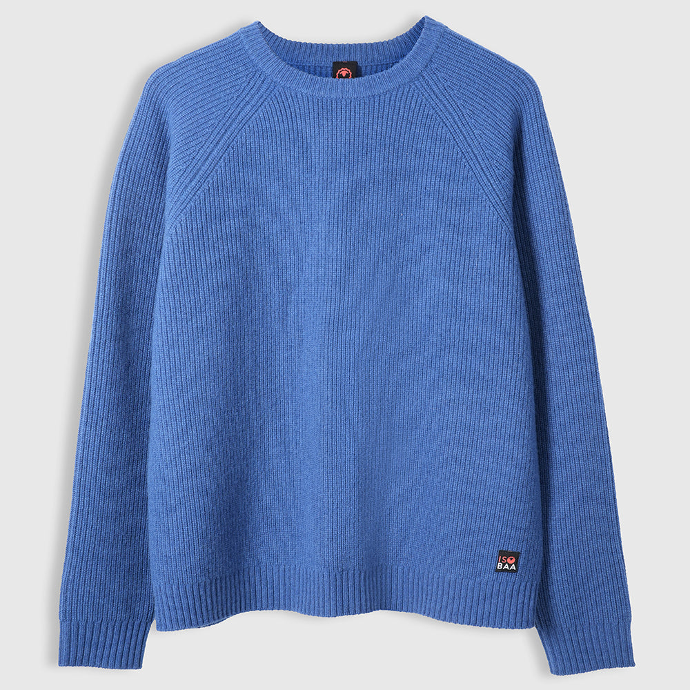 Herren Herdwick Merino Crew Sweater (Denim)