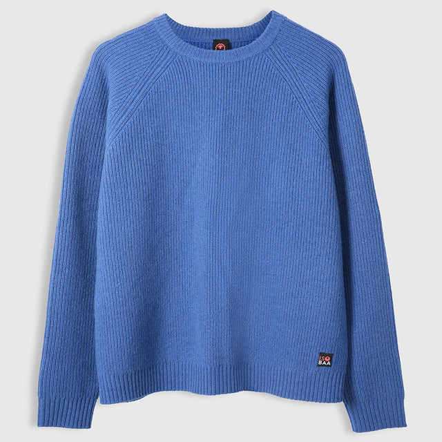 Herren Herdwick Merino Crew Sweater (Denim)