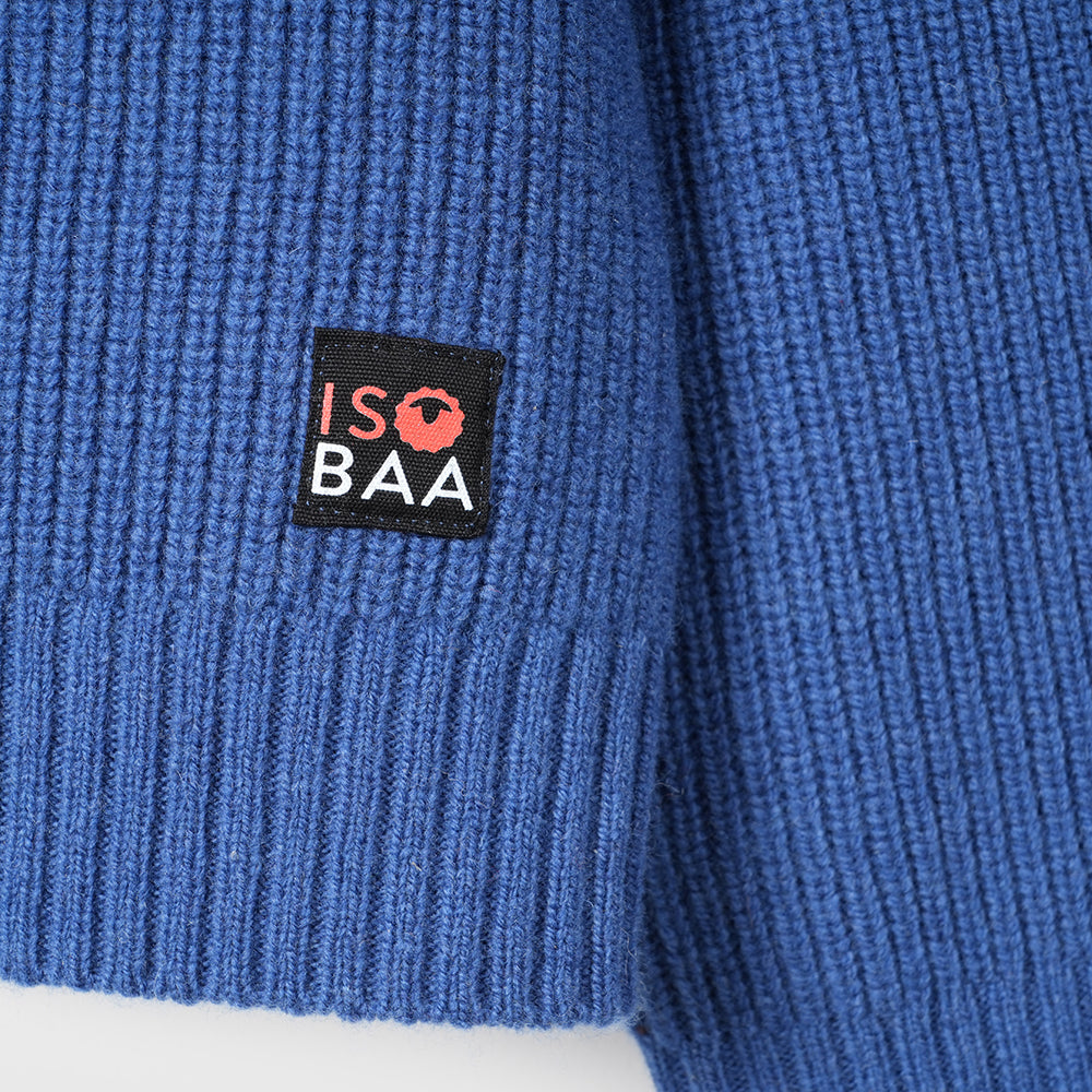 Herren Herdwick Merino Crew Sweater (Denim)
