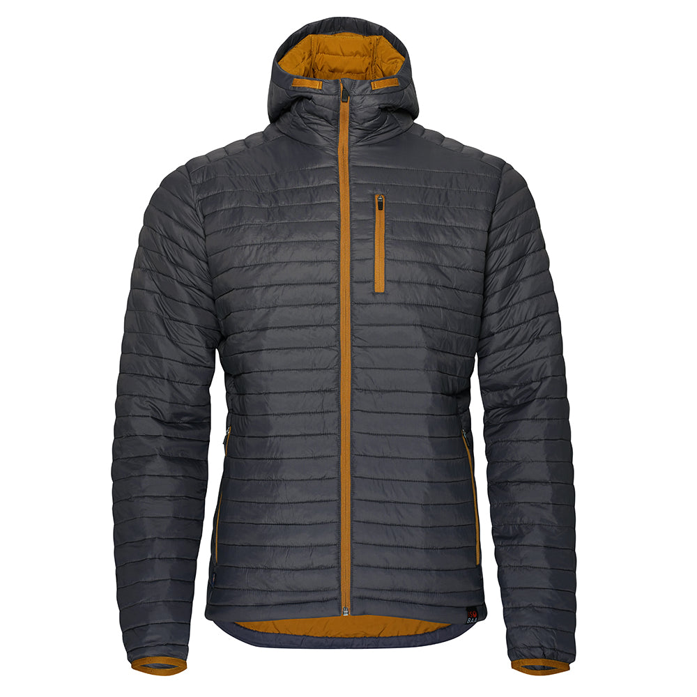 Isobaa Mens Merino Wool Insulated Jacket (Smoke/Mustard)
