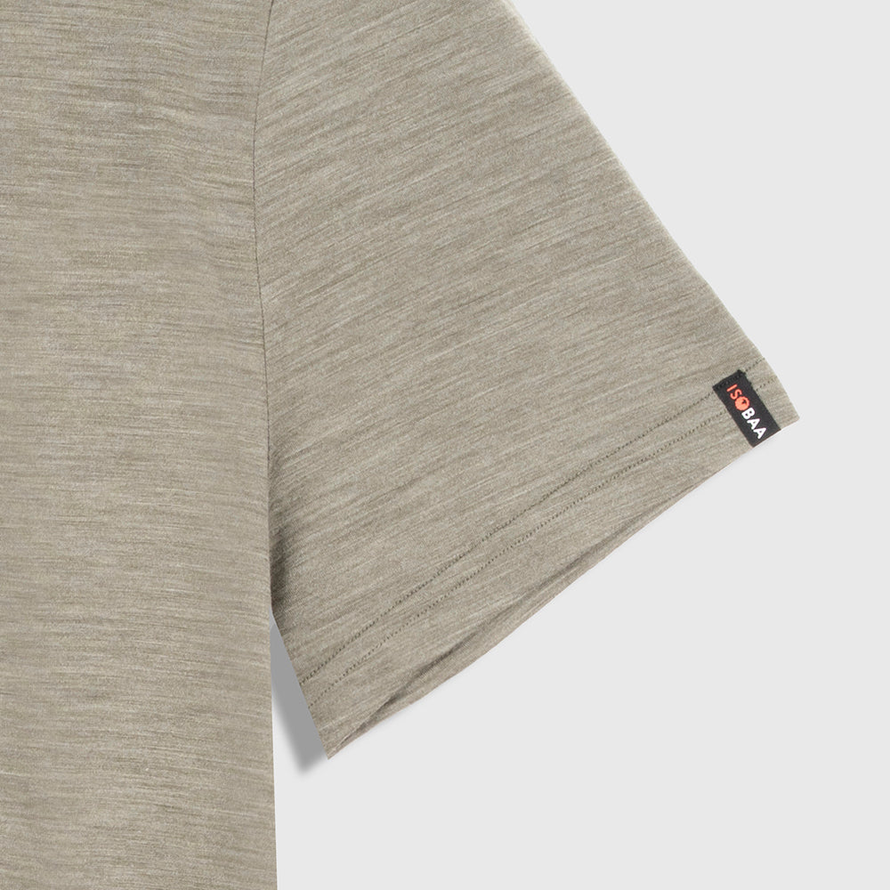 Mens Merino 150 Camping Relaxed Tee (Olive/Chocolate)