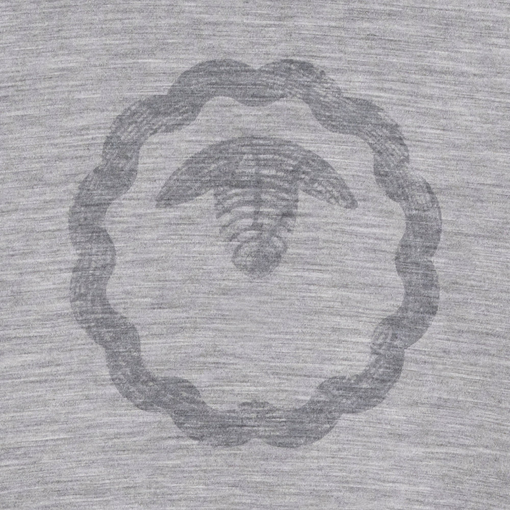 Mens Merino 150 Emblem Relaxed Tee (Charcoal/Smoke)