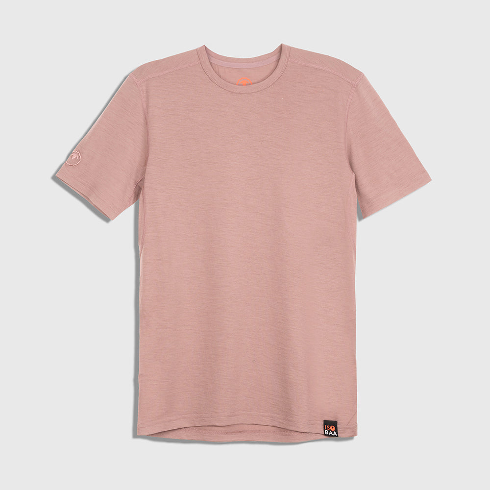 Mens Merino 150 Short Sleeve Crew (Burlwood)
