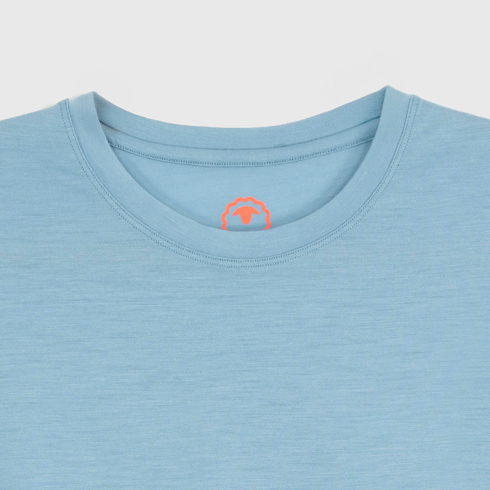 Mens Merino 150 Short Sleeve Relaxed Crew (Lagoon)