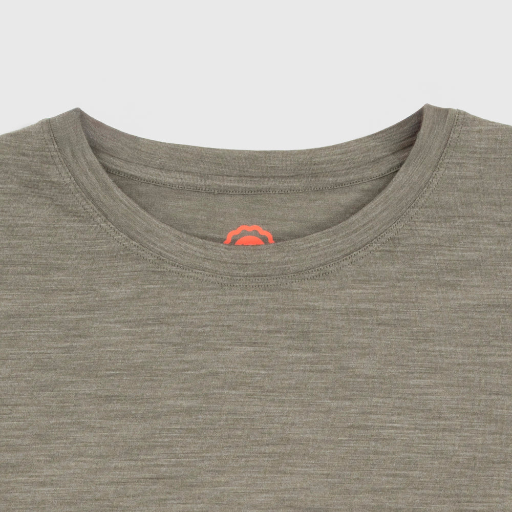 Mens Merino 150 Short Sleeve Relaxed Crew (Olive)