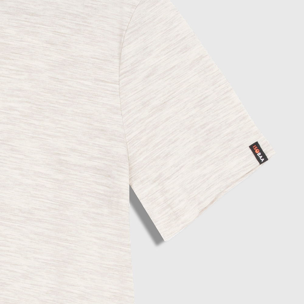 Mens Merino 150 Stamp Summit Tee (Jute/Lagoon)