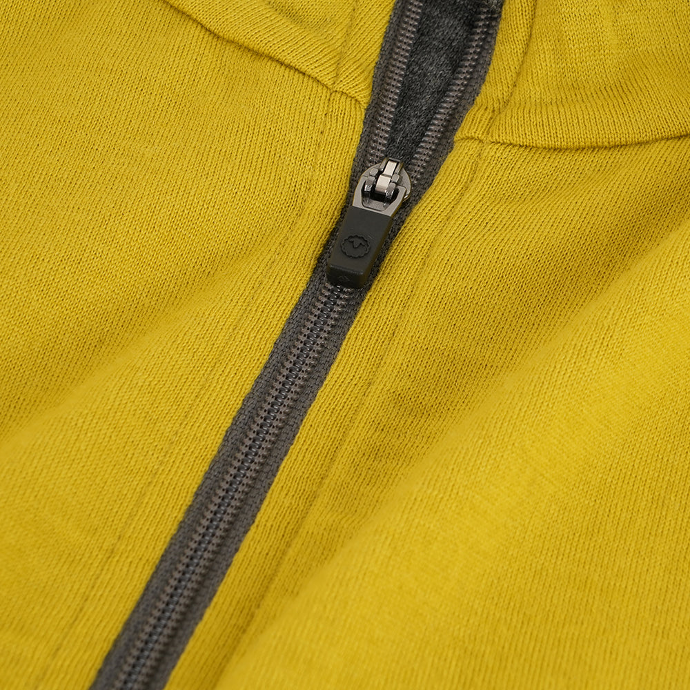 Mens Merino 200 Long Sleeve Zip Neck (Lime/Smoke)