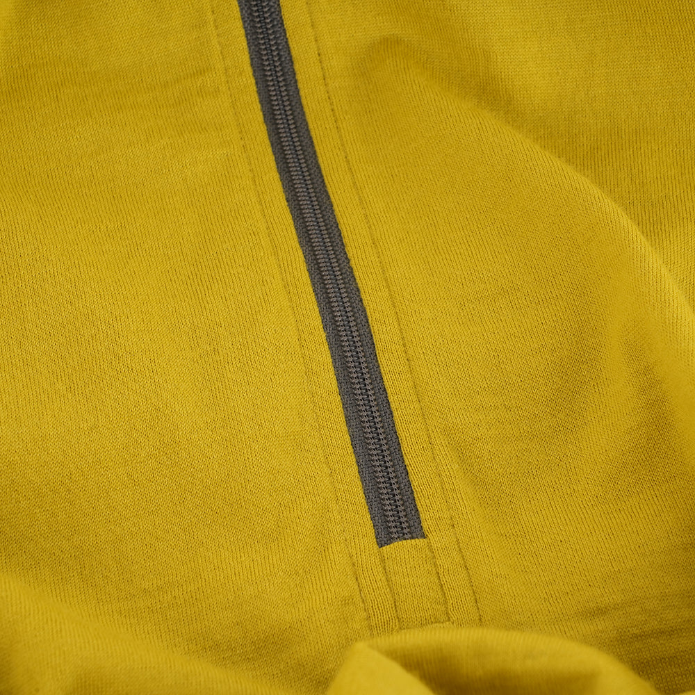 Herren Merino 200 Zip Neck Hoodie (Lime/Smoke)