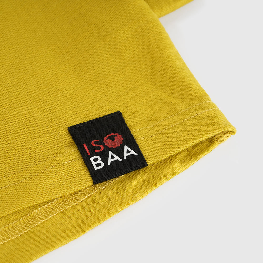 Herren Merino 200 Zip Neck Hoodie (Lime/Smoke)