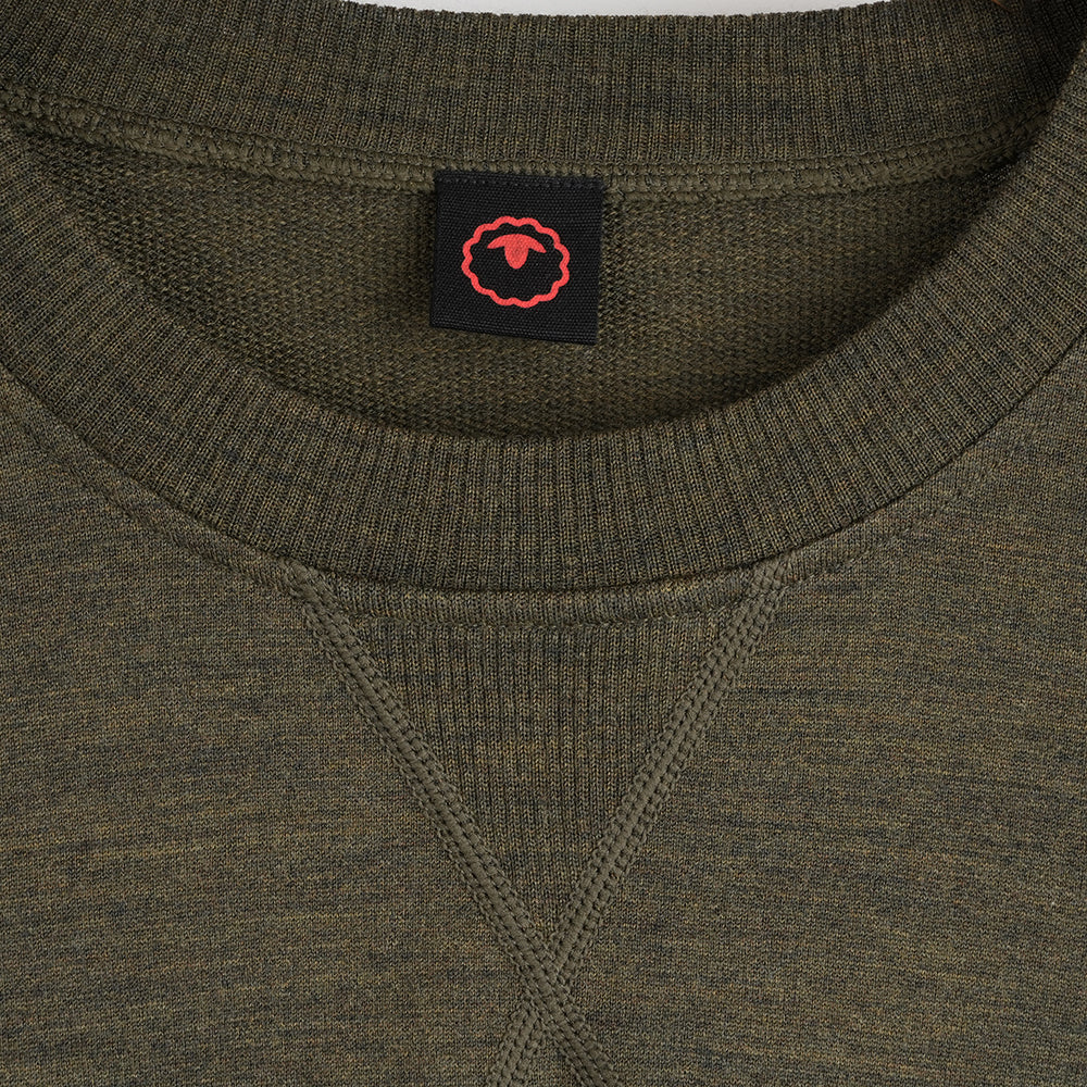Mens Merino 260 Lounge Sweatshirt (Dark Olive)