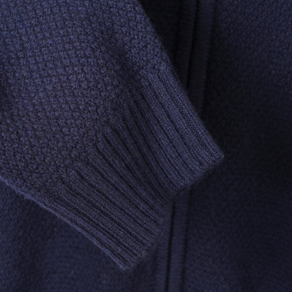 Mens Oaken Merino Full Zip Sweater (Navy)