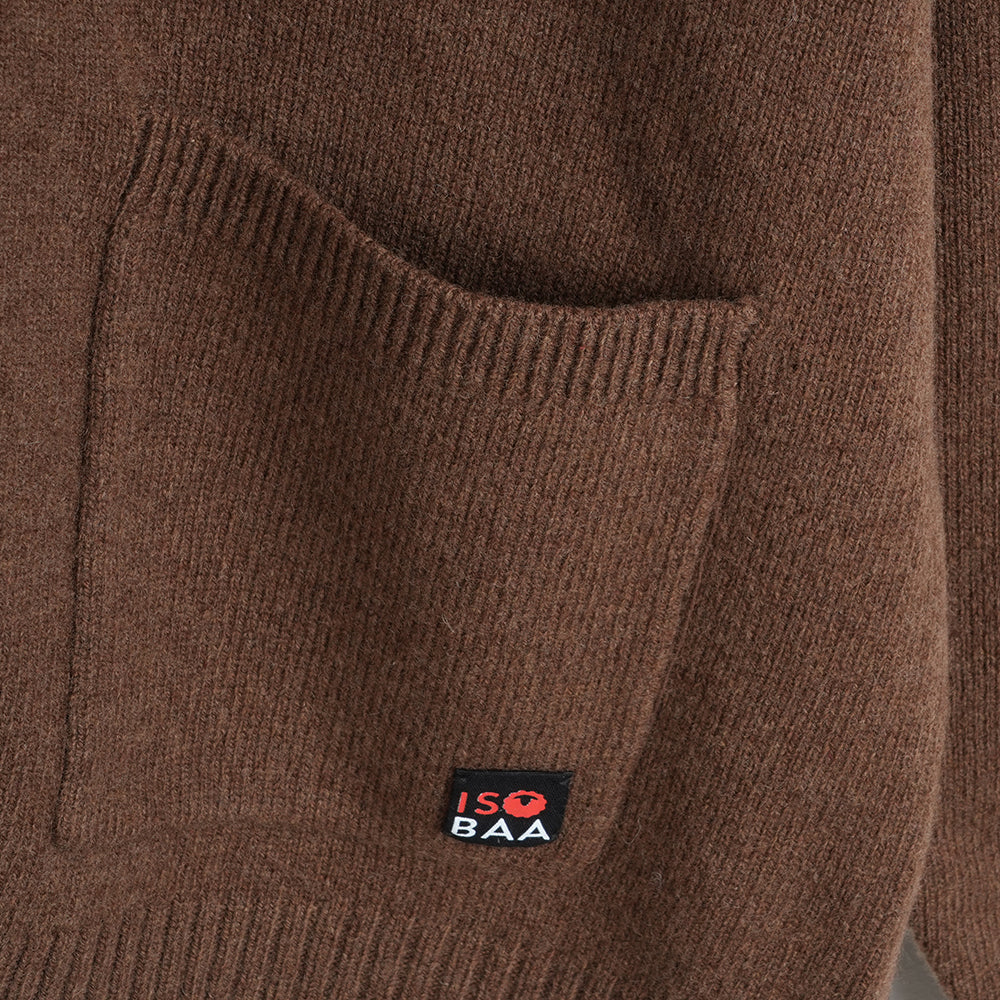 Herren Rove Merino Strickjacke (Brown)