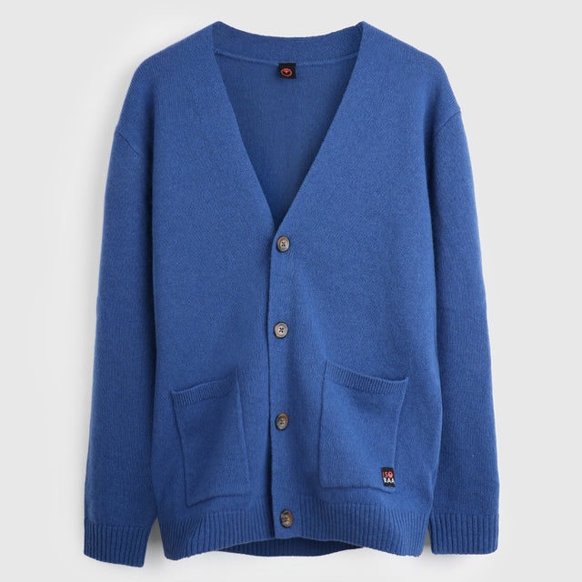 Mens Rove Merino Cardigan (Denim)