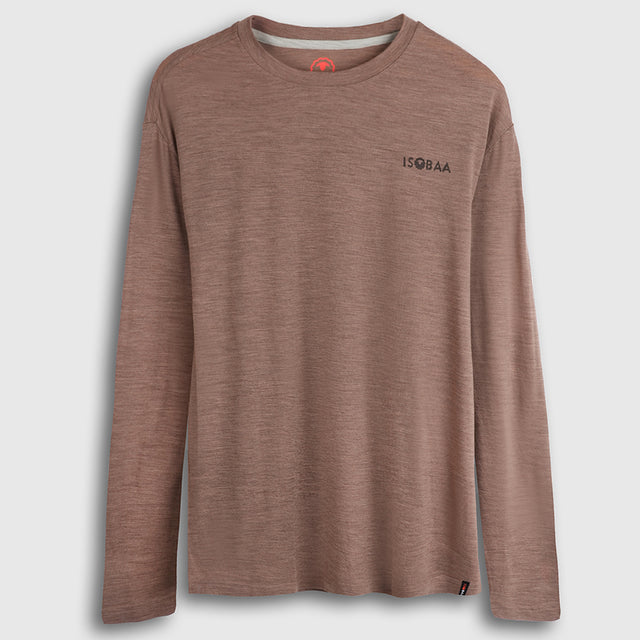 Mens Sketched Horizon Merino 150 LS Relaxed Tee (Bran)