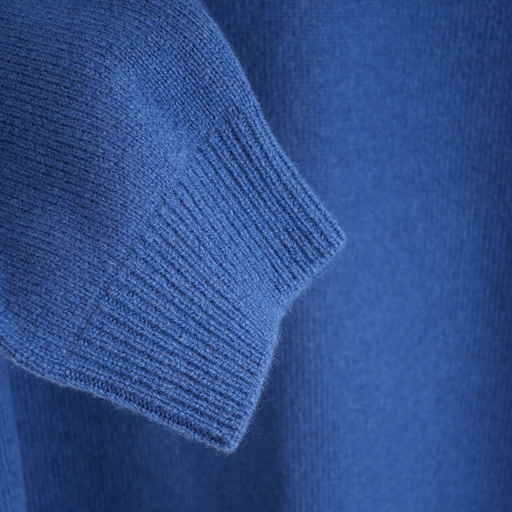 Herren Solace Merino Polo Sweater (Denim)
