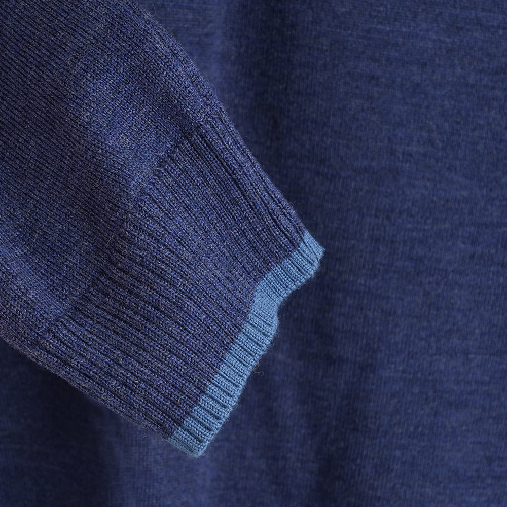 Homme Pull col rond en mérinos Woolsey (Dark Denim/Denim)