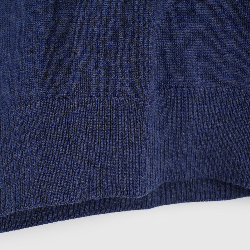 Homme Pull col rond en mérinos Woolsey (Dark Denim/Denim)