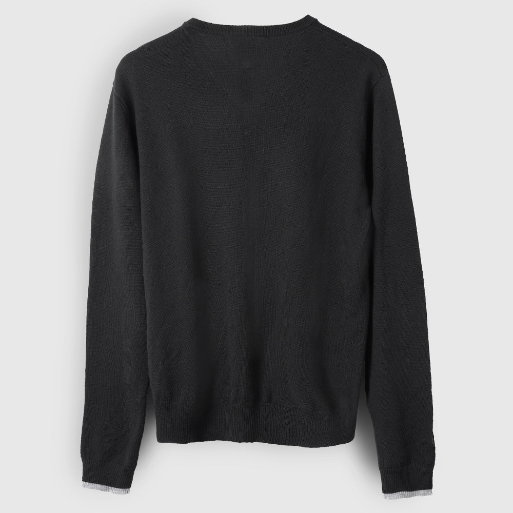 Herren Woolsey Merino V-Neck Sweater (Black)