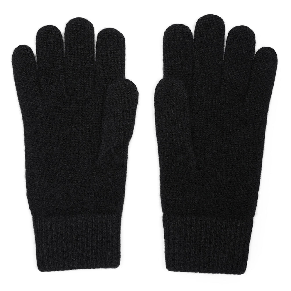 Merino 6gg Knitted Gloves (Black)