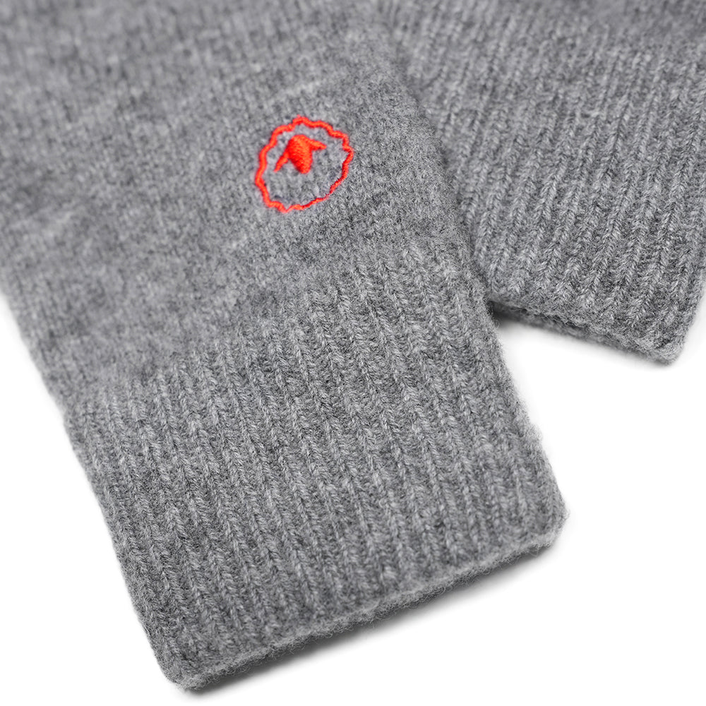 Merino 6gg Knitted Gloves (Charcoal)