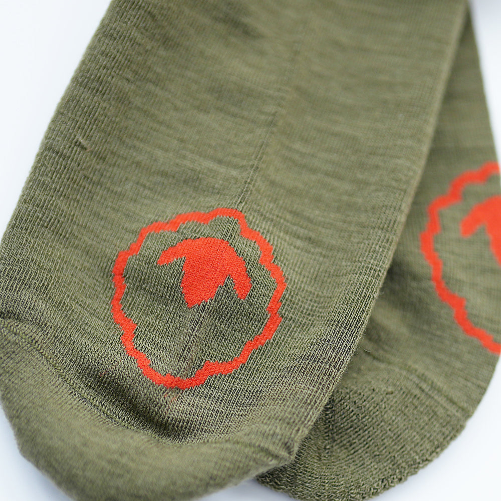 Merino Blend Everyday Socks (3 Pack - Olive Melange)