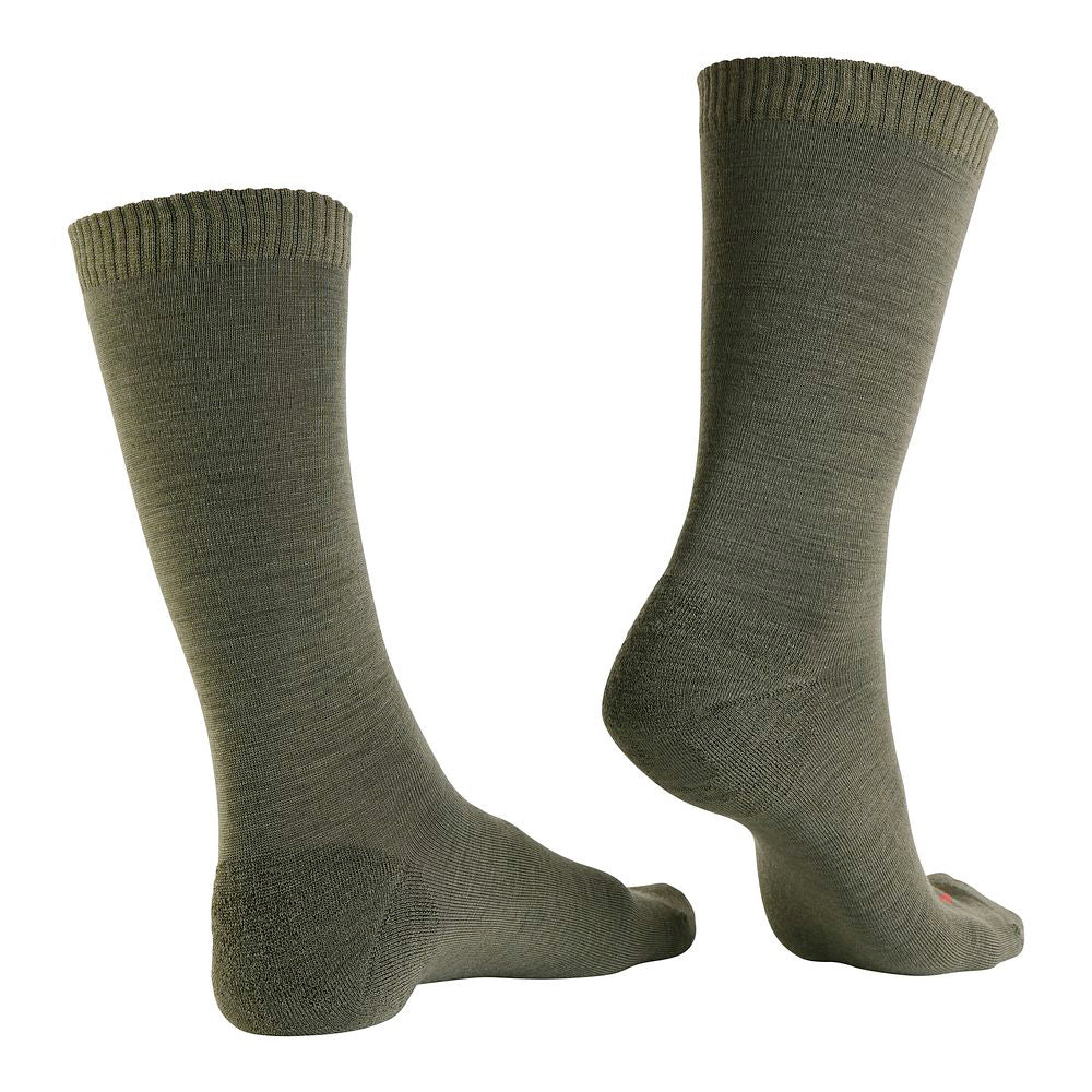 Merino Blend Everyday Socks (3 Pack - Olive Melange)