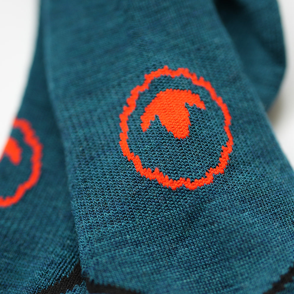 Merino Blend Hiking Socks (3 Pack - Petrol/Black)