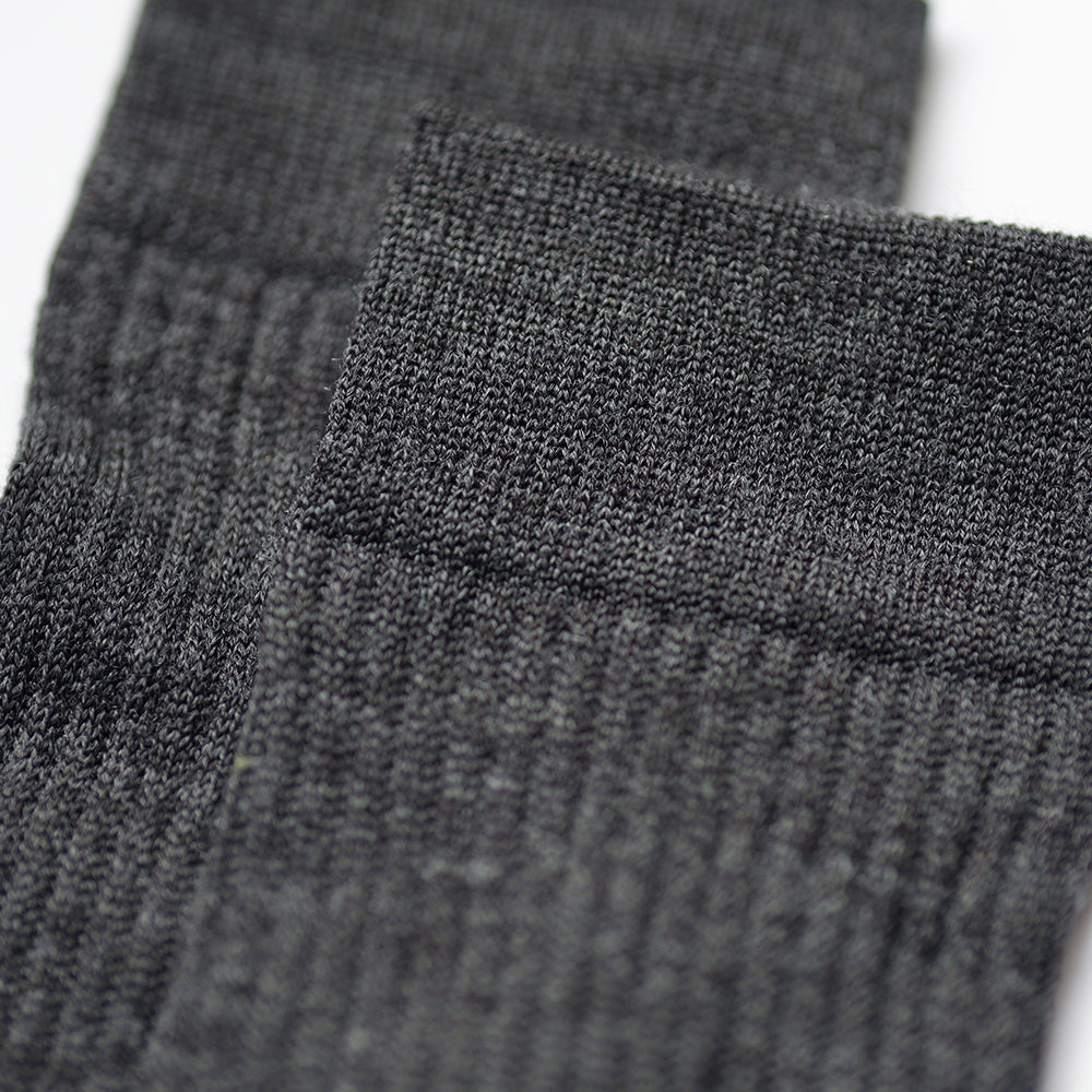 Merino Blend Hiking Socks (3 Pack - Smoke Melange/Charcoal)