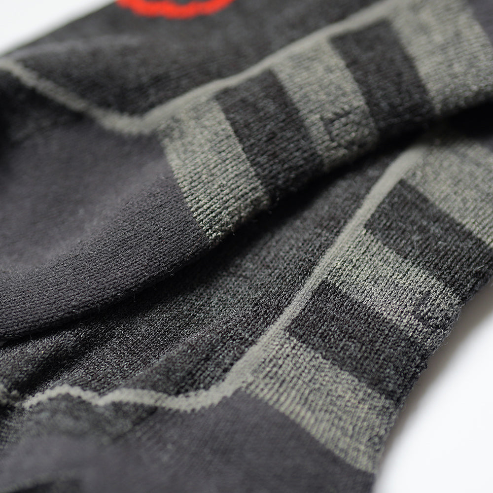 Merino Blend Hiking Socks (3 Pack - Smoke Melange/Charcoal)