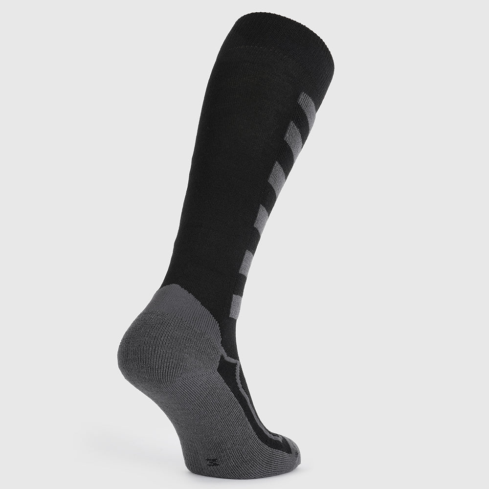 Merino Blend Ski Socks (Black/Smoke)