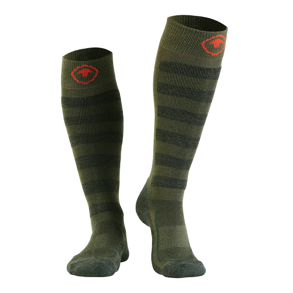 Merino Blend Ski Socks (Olive/Forest)