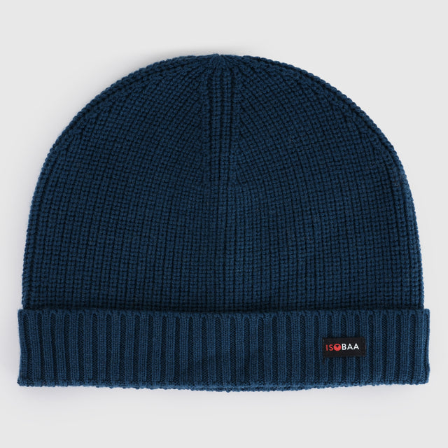Merino Fisherman Beanie (Petrol)