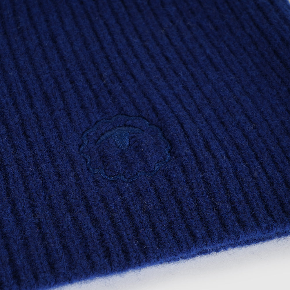 Merino Knitted Hood (Navy)