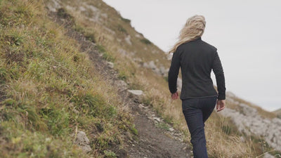 Isobaa | Womens LUX Merino Blend Jeans (Dark Indigo) | Elevate your denim game with our LUX Merino Blend Jeans. A premium fusion of cotton, merino wool, and elastane. | align: 80% 75% | Model: Estelle