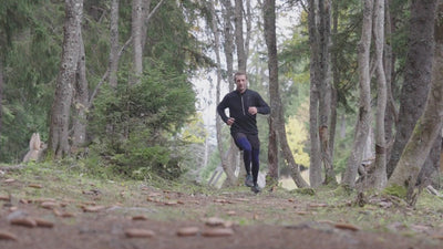 Isobaa | Mens 260 Merino Active Tights (Navy) | Gear up for cold weather with the Men's 260 Merino Active Tights, designed to keep you warm, dry, and comfortable during your most demanding activities | align: 40% 60% | Model: Baudoin