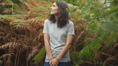 Isobaa | Womens IsoSoft 180 Short Sleeve Crew (Cloud) | Performance-driven Merino short-sleeved top. | align: 45% 40% | Model: Clémentine