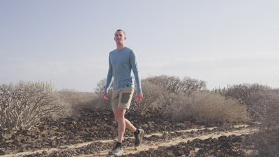 Mens 120 Ultrafine LS Crew (Lagoon) | align: 30% 40% | Model: Barnaby