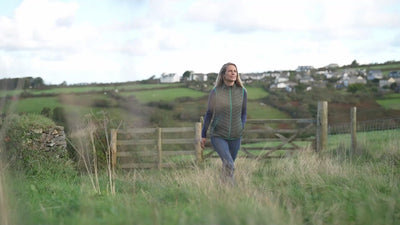 Isobaa | Womens Merino Wool Insulated Gilet (Forest/Green) | Fight the chill with our innovative Merino gilet. | align: 60% 50% | Model: Amy