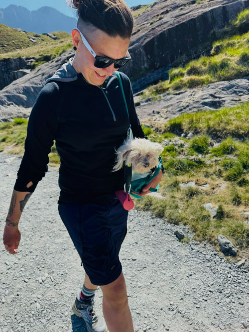 Agata in her Merino Hoodie