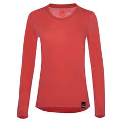 Womens 120 Ultrafine LS Crew (Coral)