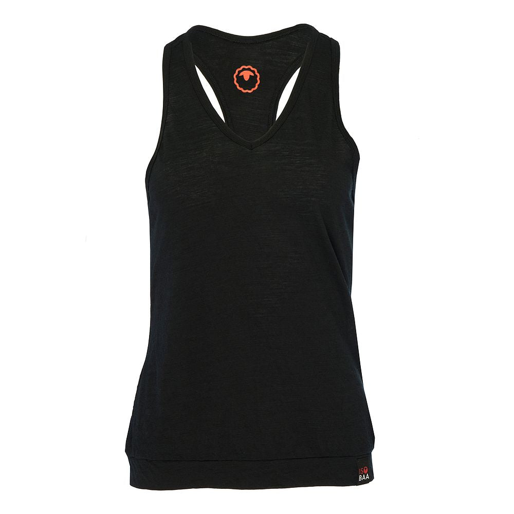 Womens 120 Ultrafine Racer Vest (Black)