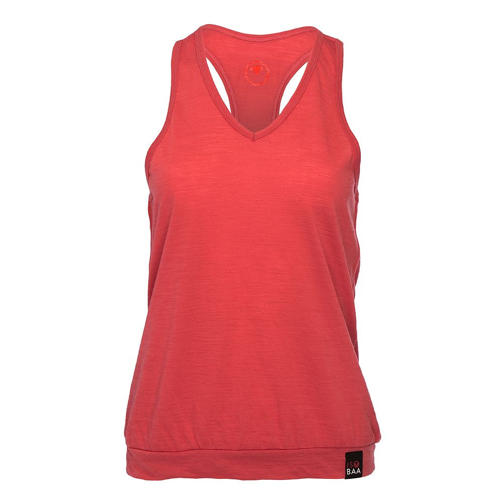 Womens 120 Ultrafine Racer Vest (Coral)