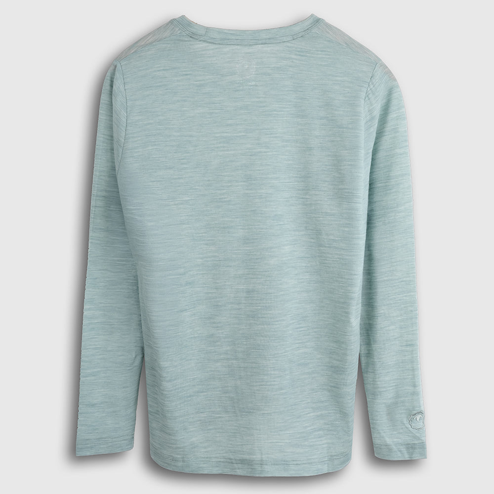 Womens Merino Blend 125 Ultrafine LS Crew (Agave)