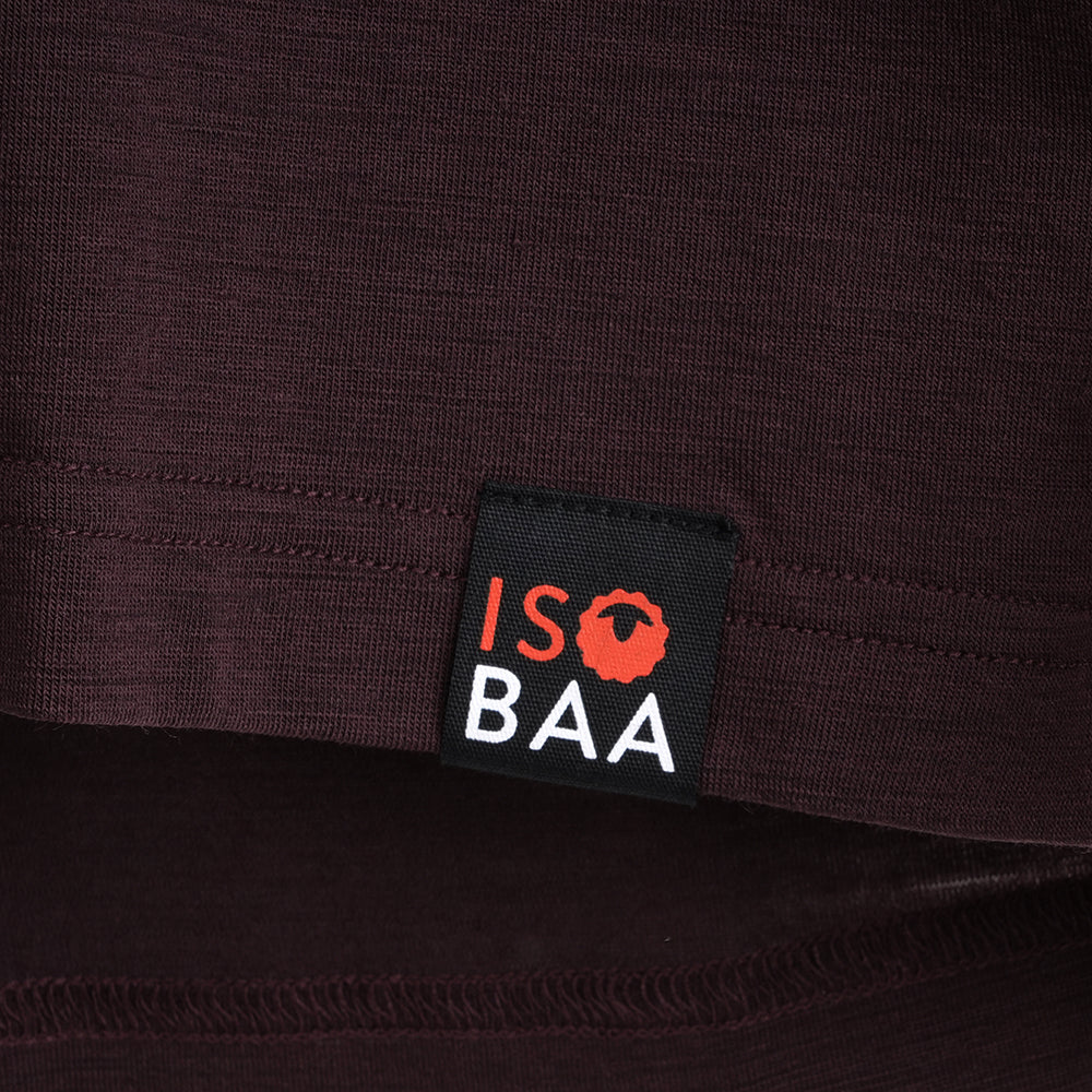 Womens Merino Blend 125 Ultrafine LS Crew (Brown Stone)