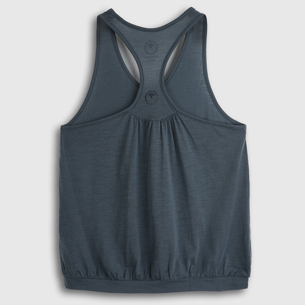 Womens Merino Blend 125 Ultrafine Racer Vest (Turbulence)