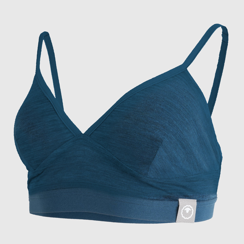 Womens Merino Blend 160 Bralette (Petrol)